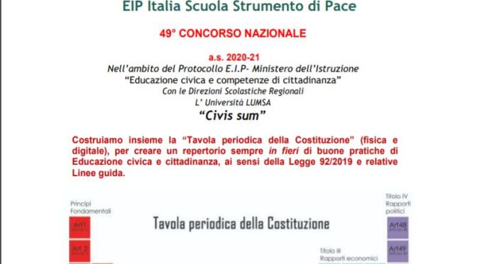 49° CONCORSO NAZIONALE 2021 – Cerimonia di Premiazione sabato 30 ottobre presso l’ Aula Magna dell’ Università Lumsa di Roma  Borgo Santo Spirito 13 ,dalle ore 9,30 alle ore 13,30.