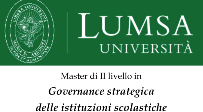 Master in Governance strategica delle istituzioni scolastiche – PROROGA ISCRIZIONI
